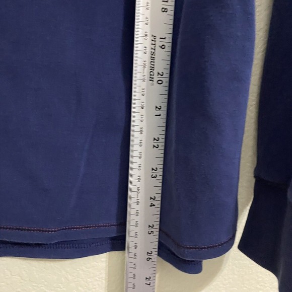 Robert Graham Mens Sweater Size Large 1/4 Zip Pullover Blue Long Sleeve Cotton - Picture 5 of 7